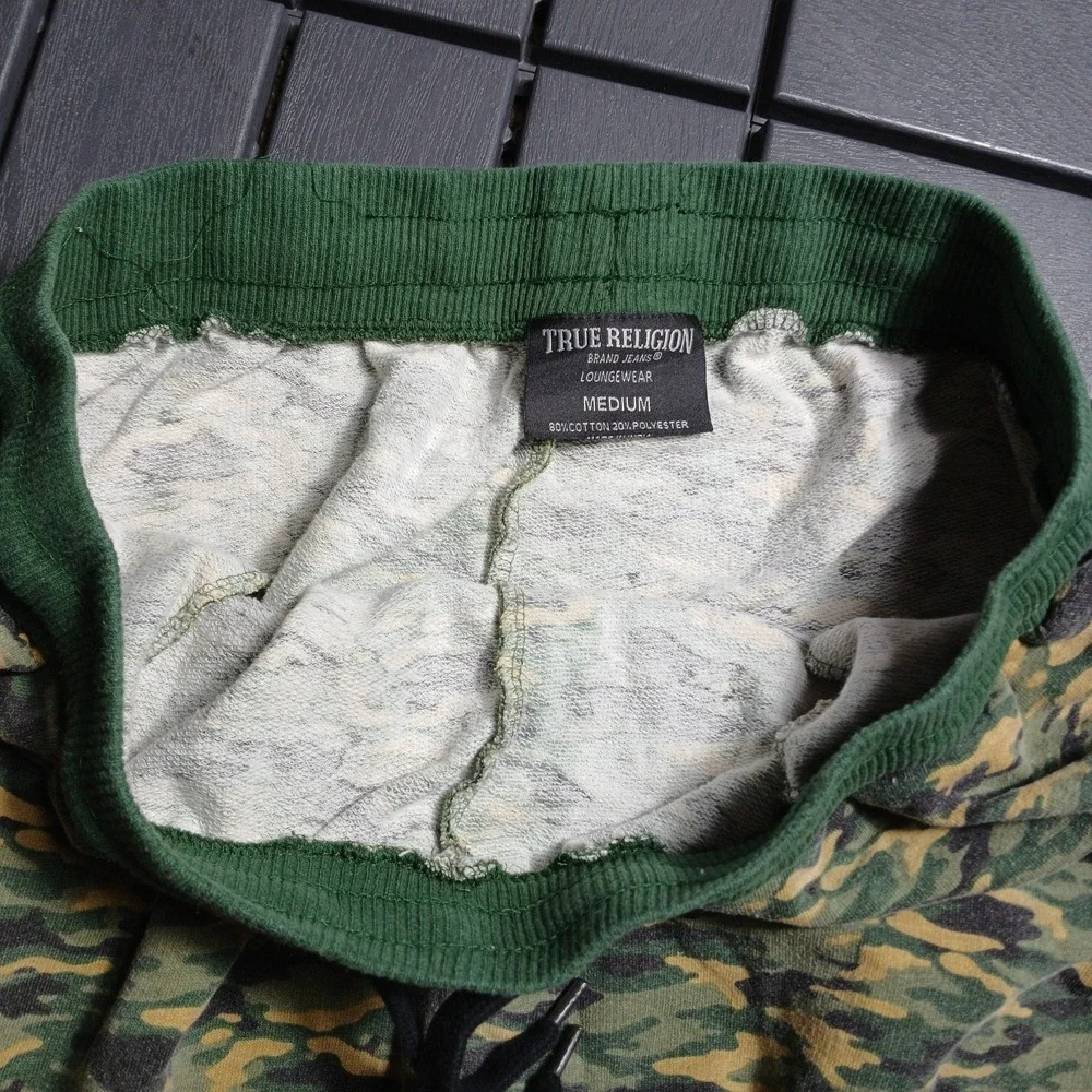True Religion Camo Loungewear Mens M‎ Athleisure Jogger Sweat Pants 28-31 PC74